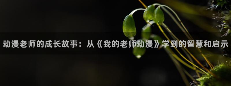 omofun动漫软件下载免费版：动漫老师的成长故事：从《我的老师动漫》学到的智慧和启示